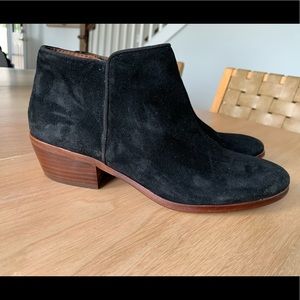 Sam Edelman Black Suede Booties- Size 7